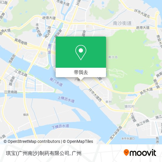 琪宝(广州南沙)制药有限公司地图