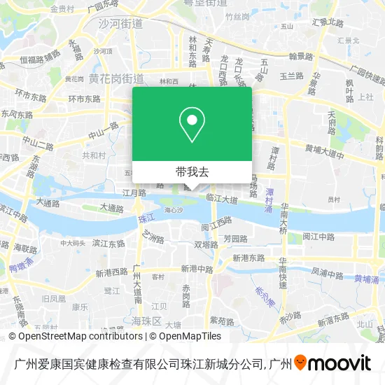 广州爱康国宾健康检查有限公司珠江新城分公司地图