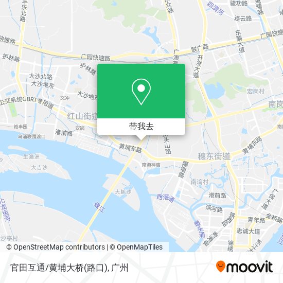 官田互通/黄埔大桥(路口)地图
