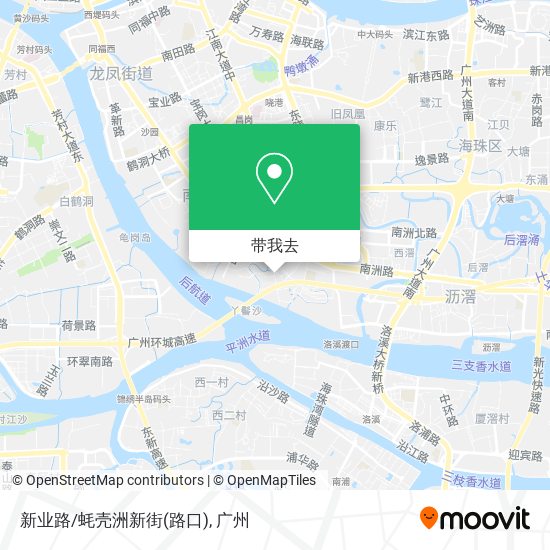 新业路/蚝壳洲新街(路口)地图
