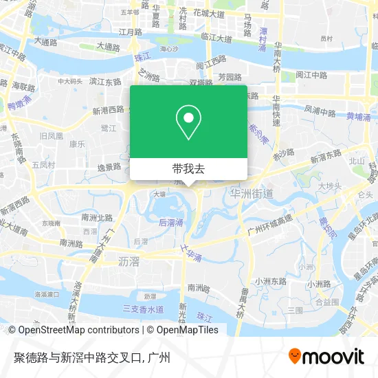 聚德路与新滘中路交叉口地图