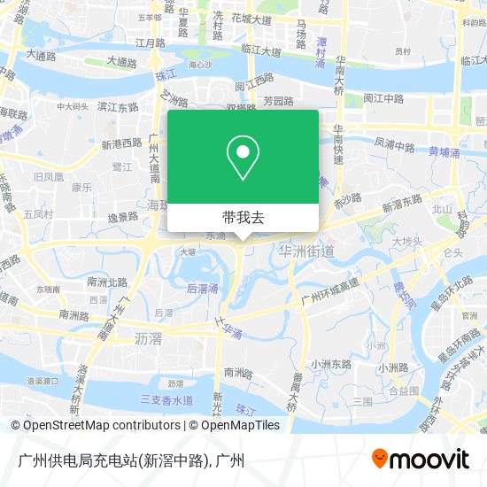广州供电局充电站(新滘中路)地图