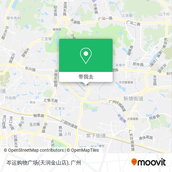 岑运购物广场(天润金山店)地图