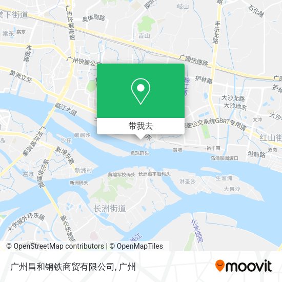 广州昌和钢铁商贸有限公司地图