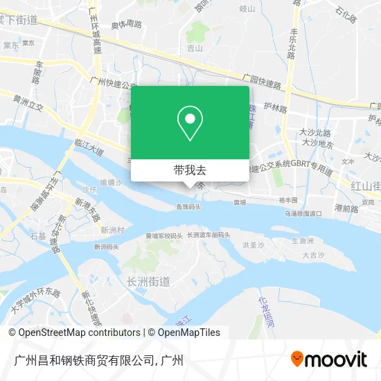 广州昌和钢铁商贸有限公司地图