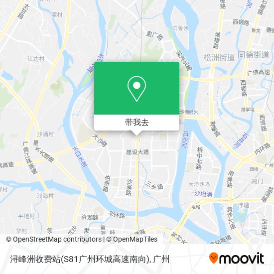 浔峰洲收费站(S81广州环城高速南向)地图