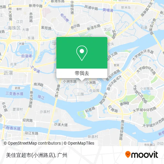 美佳宜超市(小洲路店)地图