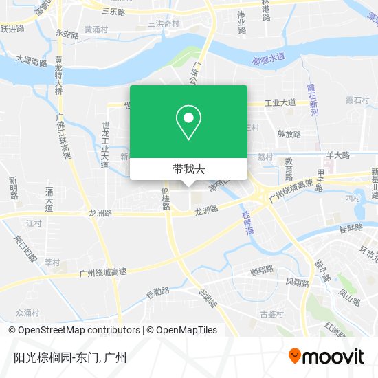 阳光棕榈园-东门地图