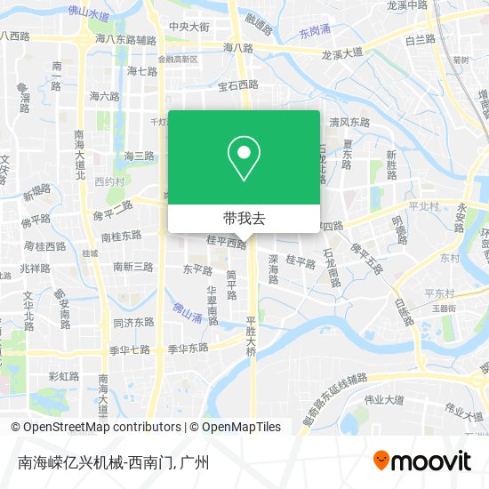 南海嵘亿兴机械-西南门地图
