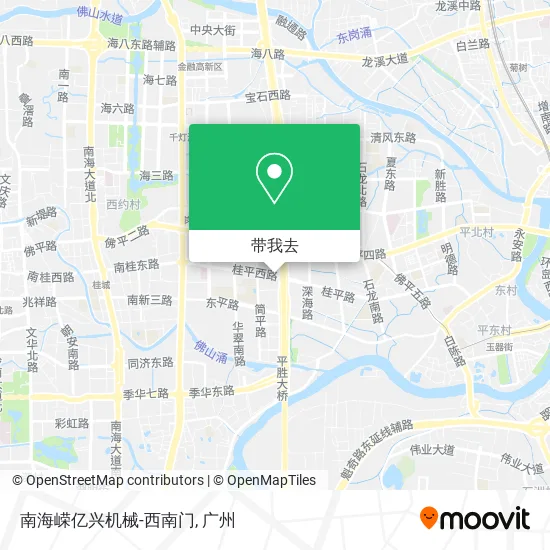 南海嵘亿兴机械-西南门地图