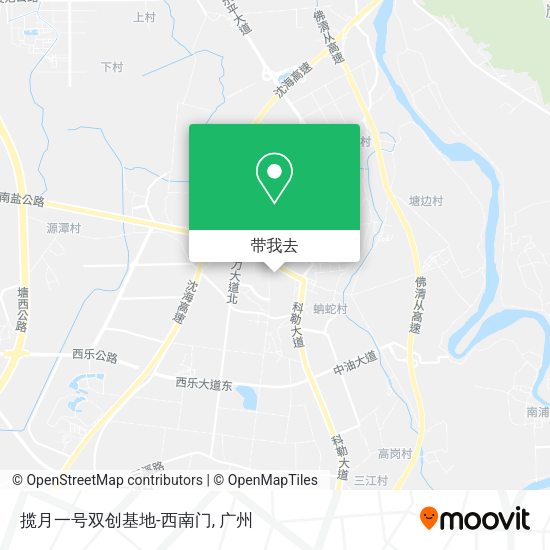揽月一号双创基地-西南门地图