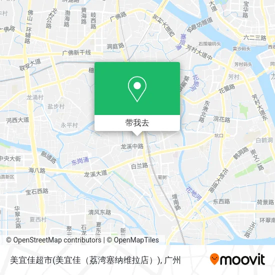 美宜佳超市(美宜佳（荔湾塞纳维拉店）)地图