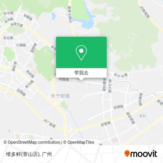 维多鲜(誉山店)地图