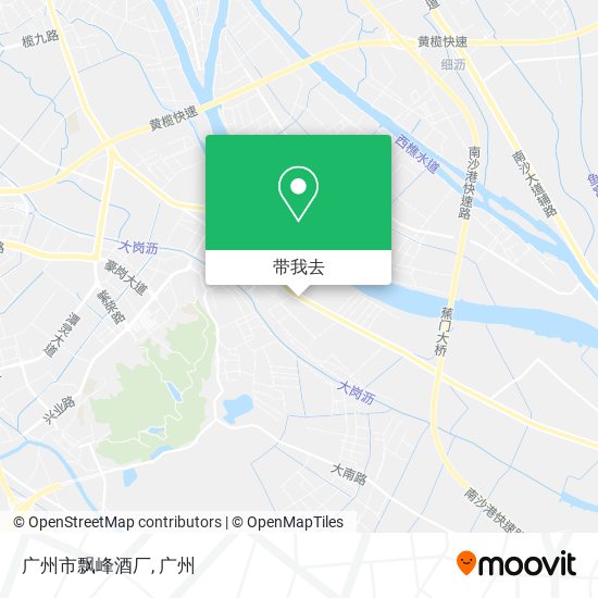 广州市飘峰酒厂地图
