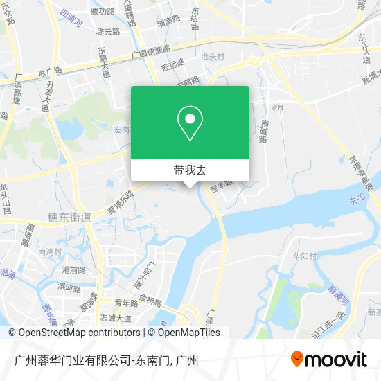 广州蓉华门业有限公司-东南门地图