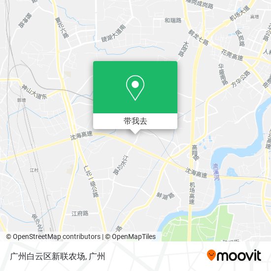 广州白云区新联农场地图