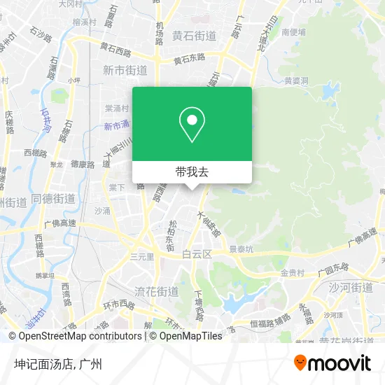 坤记面汤店地图