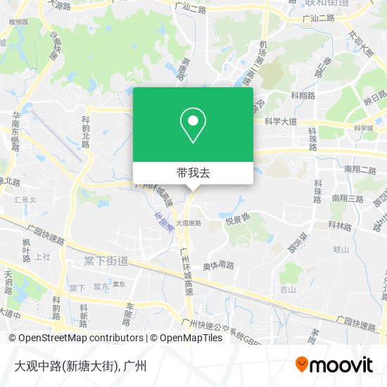 大观中路(新塘大街)地图