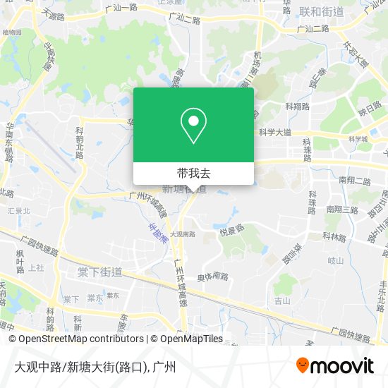 大观中路/新塘大街(路口)地图