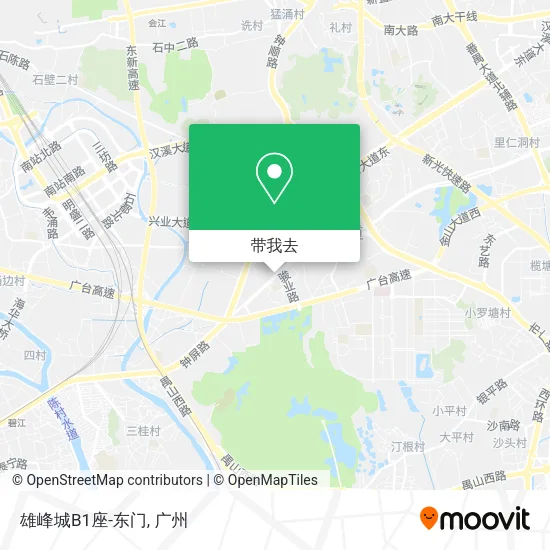 雄峰城B1座-东门地图