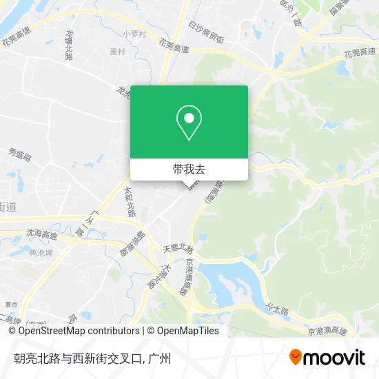 朝亮北路与西新街交叉口地图