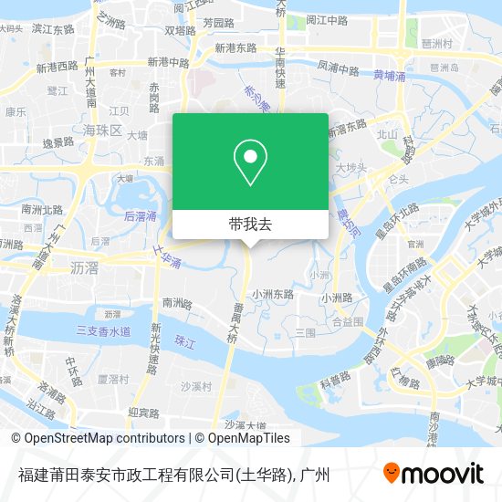 福建莆田泰安市政工程有限公司(土华路)地图