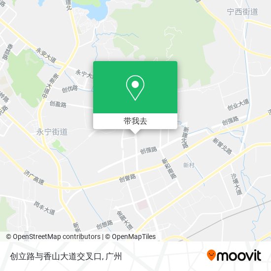 创立路与香山大道交叉口地图