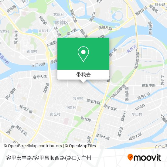 容里宏丰路/容里昌顺西路(路口)地图