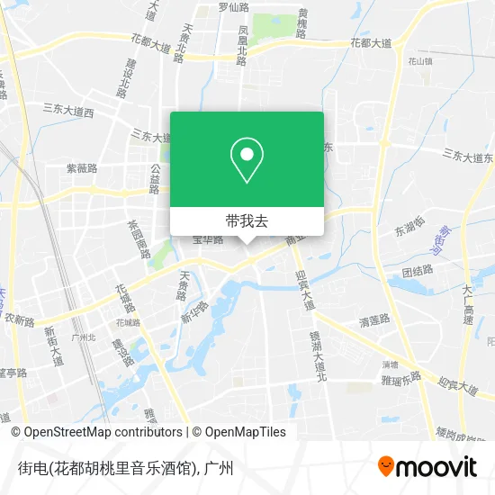 街电(花都胡桃里音乐酒馆)地图