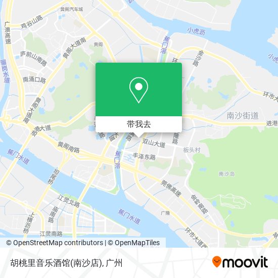 胡桃里音乐酒馆(南沙店)地图