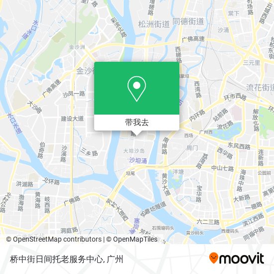 桥中街日间托老服务中心地图