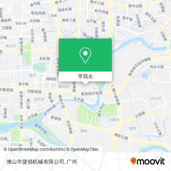 佛山市捷倡机械有限公司地图