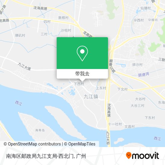 南海区邮政局九江支局-西北门地图