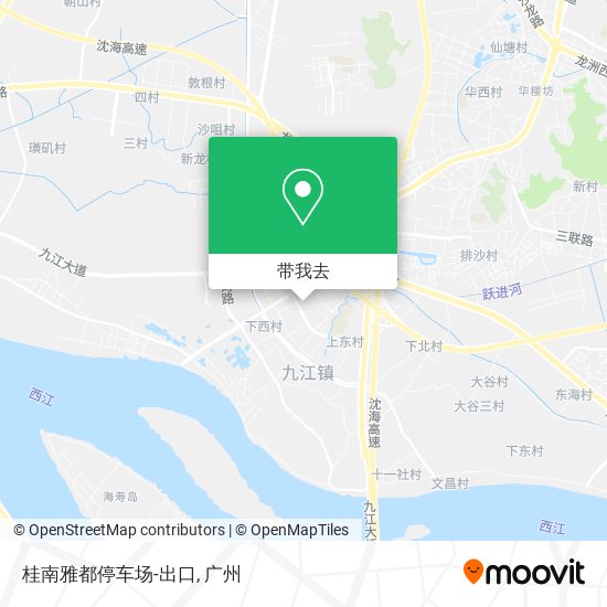 桂南雅都停车场-出口地图