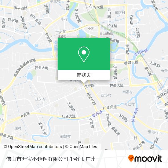 佛山市开宝不锈钢有限公司-1号门地图