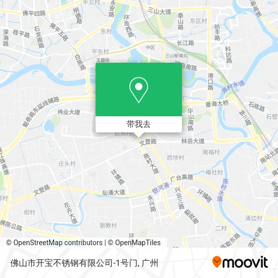 佛山市开宝不锈钢有限公司-1号门地图