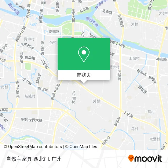 自然宝家具-西北门地图