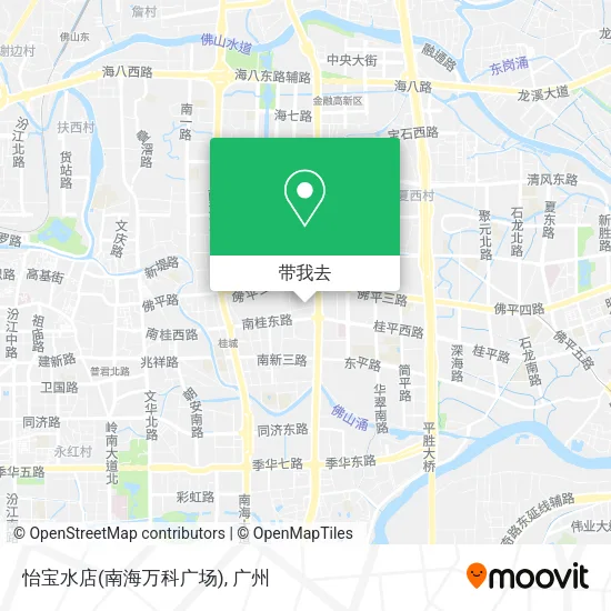 怡宝水店(南海万科广场)地图