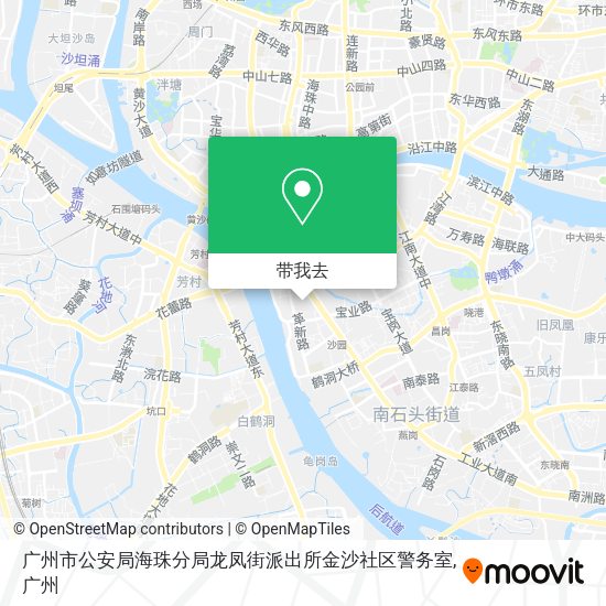 广州市公安局海珠分局龙凤街派出所金沙社区警务室地图