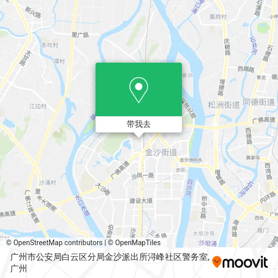 广州市公安局白云区分局金沙派出所浔峰社区警务室地图