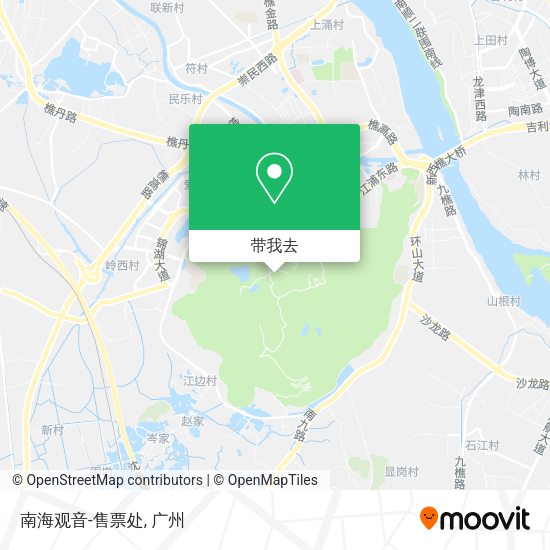 南海观音-售票处地图