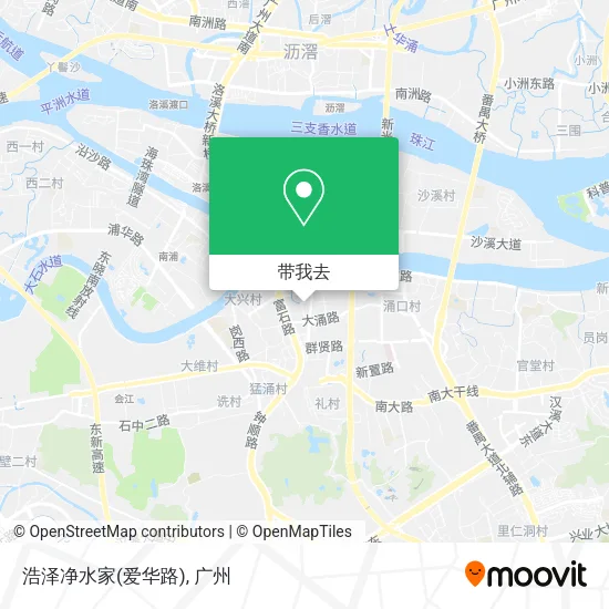 浩泽净水家(爱华路)地图