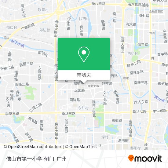 佛山市第一小学-侧门地图