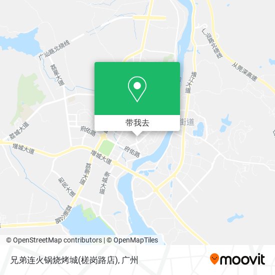 兄弟连火锅烧烤城(槎岗路店)地图