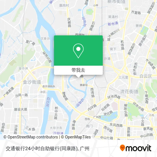 交通银行24小时自助银行(同康路)地图