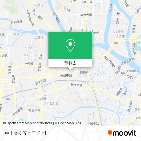 中山誉安五金厂地图