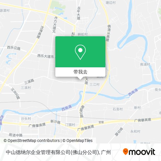 中山德纳尔企业管理有限公司(佛山分公司)地图