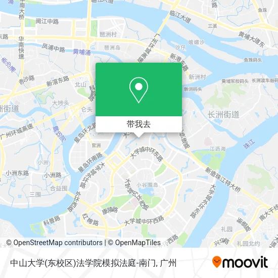 中山大学(东校区)法学院模拟法庭-南门地图