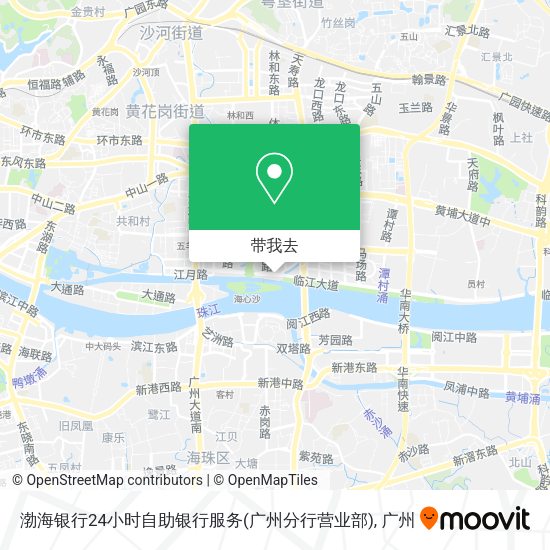 渤海银行24小时自助银行服务(广州分行营业部)地图