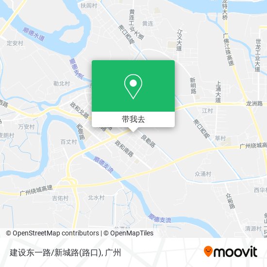 建设东一路/新城路(路口)地图
